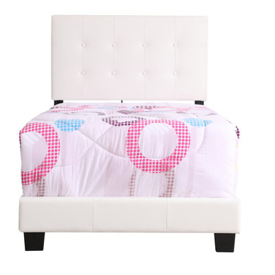 Caldwell Twin Box Spring Bed, White