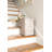 Fallon Braided Bankuan and Rattan Stair Basket with Whitewash Finish and Handles-43447414