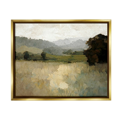 Décoration murale « Paysage impressionniste vert » par Gina Kelly