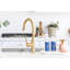 East Linear Single Handle Pull Down Kitchen Faucet-654333736