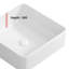 Vessel Sink Rectangle Bathroom Sink Rectangular White Vessel Sink 15" X 15" Porcelain Ceramic Vessel Vanity Sink Art Basin
