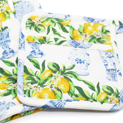 Ensemble de mitaines de citron et gingembre