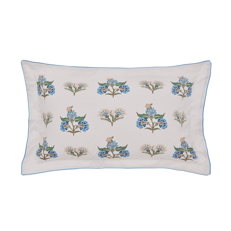 Chintz Floral Cotton Percale Duvet Cover Set, Double Duvet Cover + 2 Pillowcases