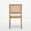 Chaise rembourrée de style Mid-Century, chaise d'appoint avec cadre en bois massif-129435764