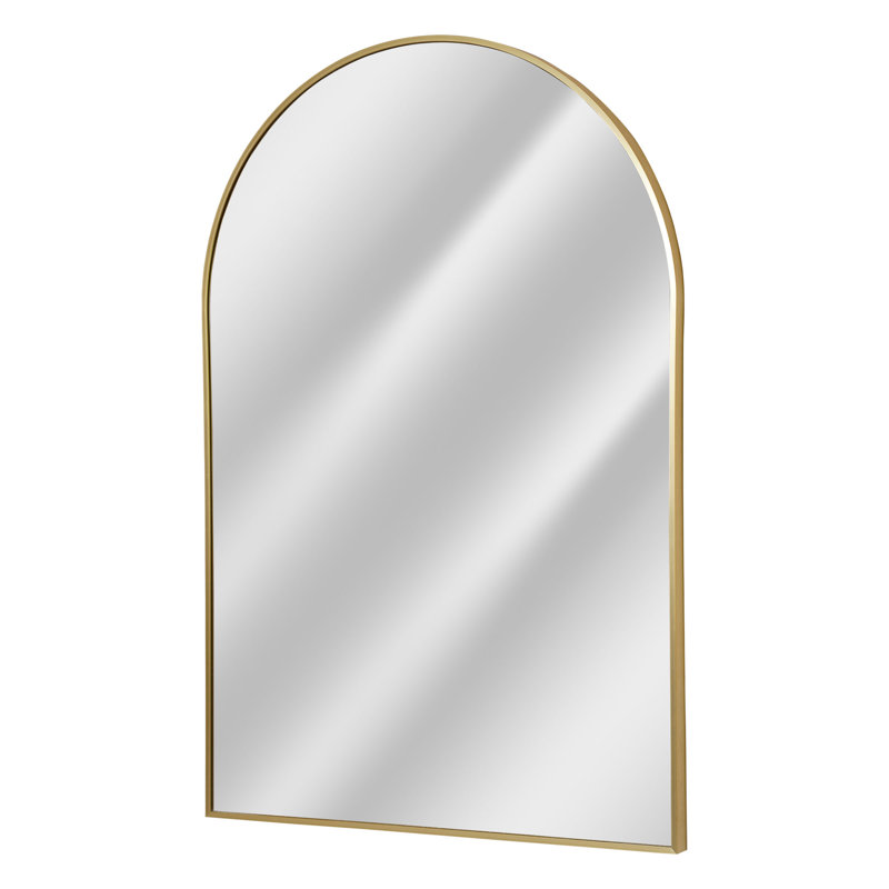 Laileen Metal Flat Mirror, Gold