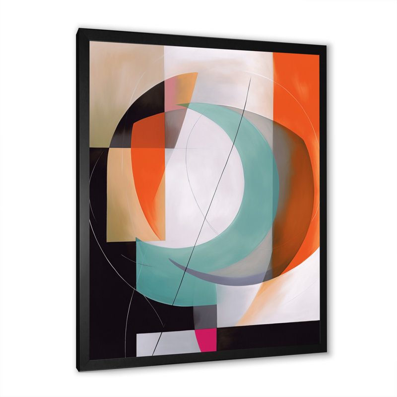 Nenita Exploration de motifs abstraits IV sur toile, Cadre photo noir, H 20 po x l 12 po x P 1 po