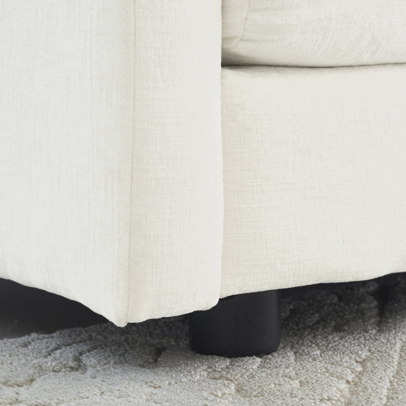 Fauteuil respirant en chenille - siège simple blanc confortable pour le salon sans stress