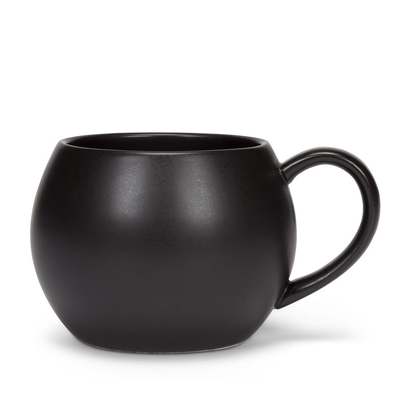 Dracoulis Stoneware Coffee Mug, Black