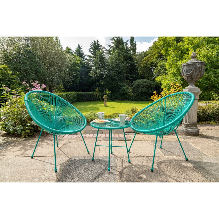 Royalcraft MONACO Emerald 3pc Egg Chair Set | Wayfair.co.uk