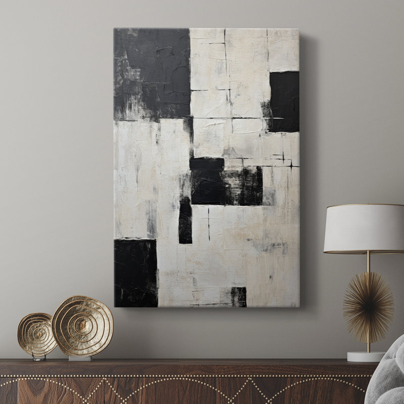 Série ABSTRACT CCCCXXIX - Cavas de galerie sur mesure, H 27 po x l 18 po