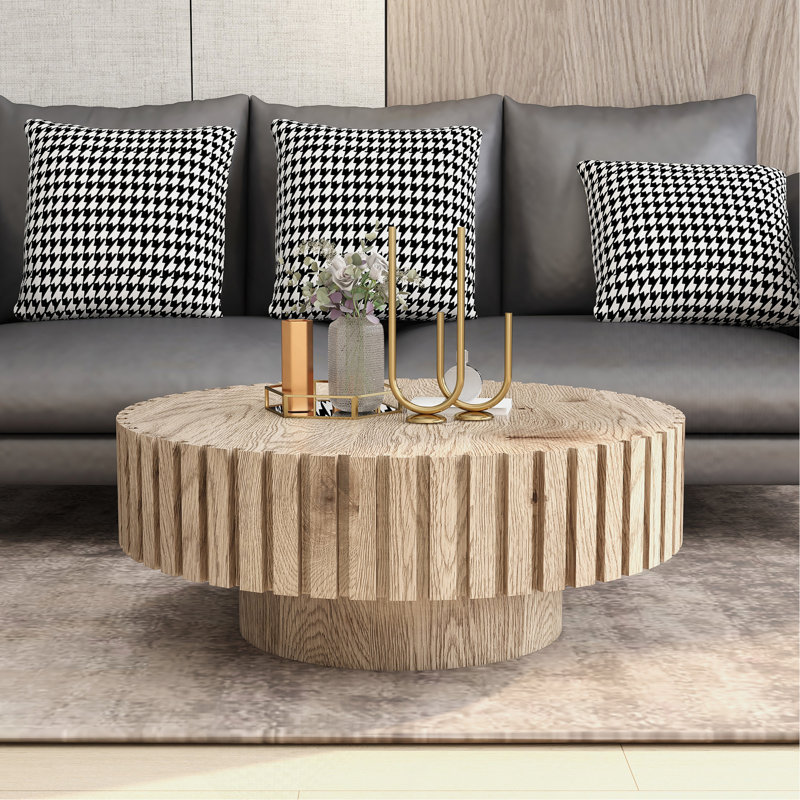 Table basse en bois naturel, Bois