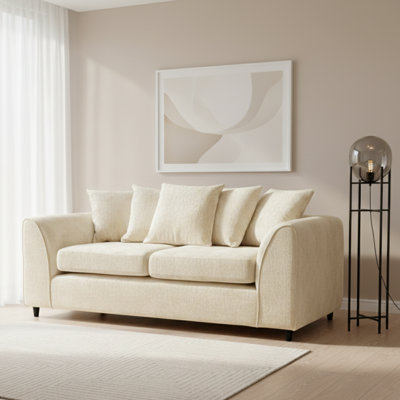 3 Seater Chenille Sofa