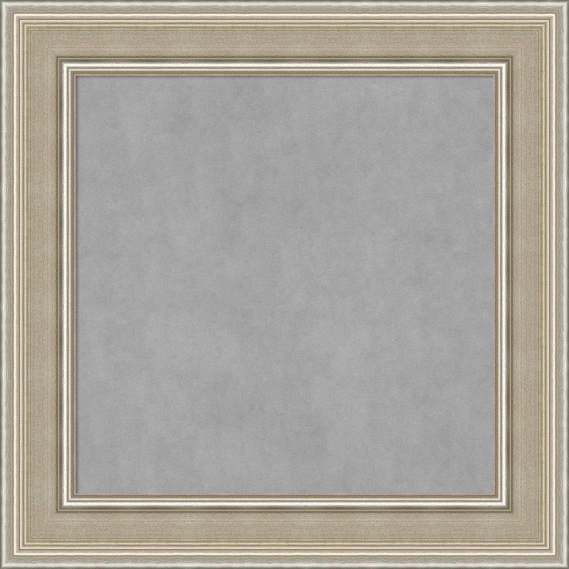 Tableau magnétique à cadre argenté Mezzo, H 16 po x l 16 po