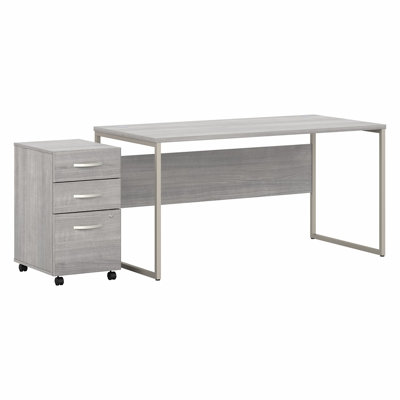 Desk And 3 Drawer Mobile Pedestal