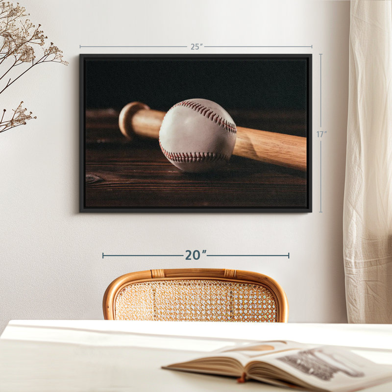 Baseball Things Canvas Print, 17" H x 25" W