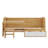 Wooden Twin Size Daybed With Storage Shelves And Lockers, Multi-Functional Bed With Study Desk And Matching Stool-107727056