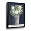 «Punched Tin White Floral» par Cindy Jacobs, reproduction d'art sur toile blanche et bleue-1103437033-1103437038