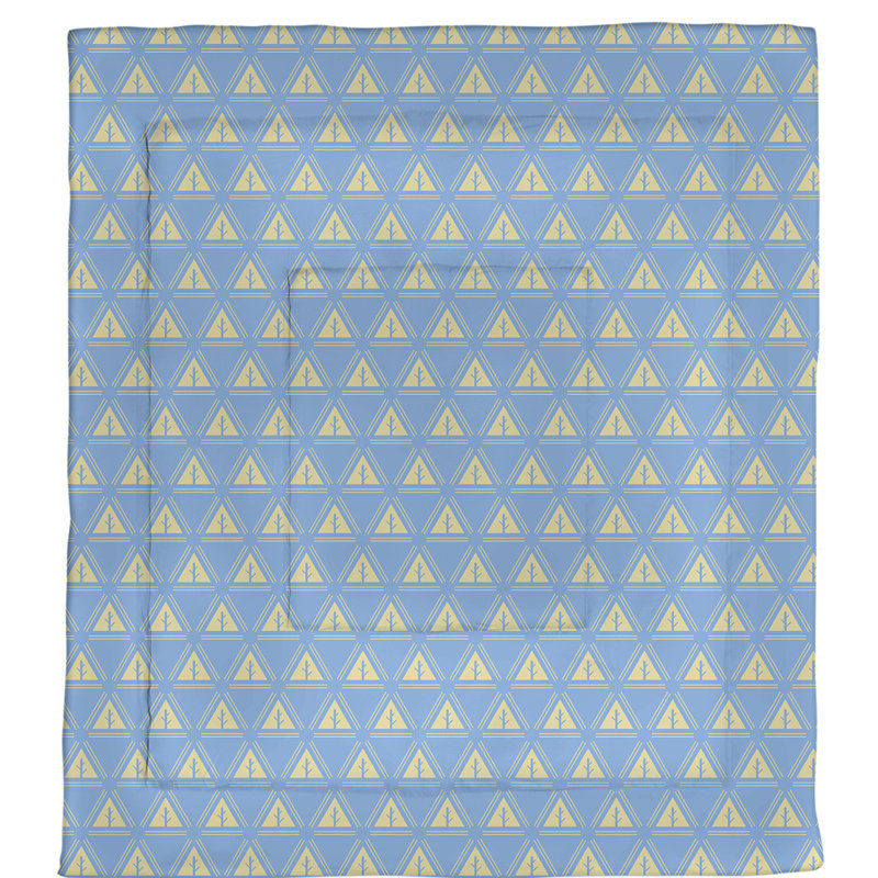 Édredon réversible en microfibre Theo Nath, Édredon grand, Bleu sarcelle/jaune
