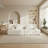 Cloud Modular Sectional Couch, Upholstered Boneless Couches, Comfort Loveseat Sofa - No Assembly Required for Living Room Bedroom-747825863