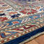 Tapis unique bleu / brun 10 pi 1 po x 13 pi 4 po
