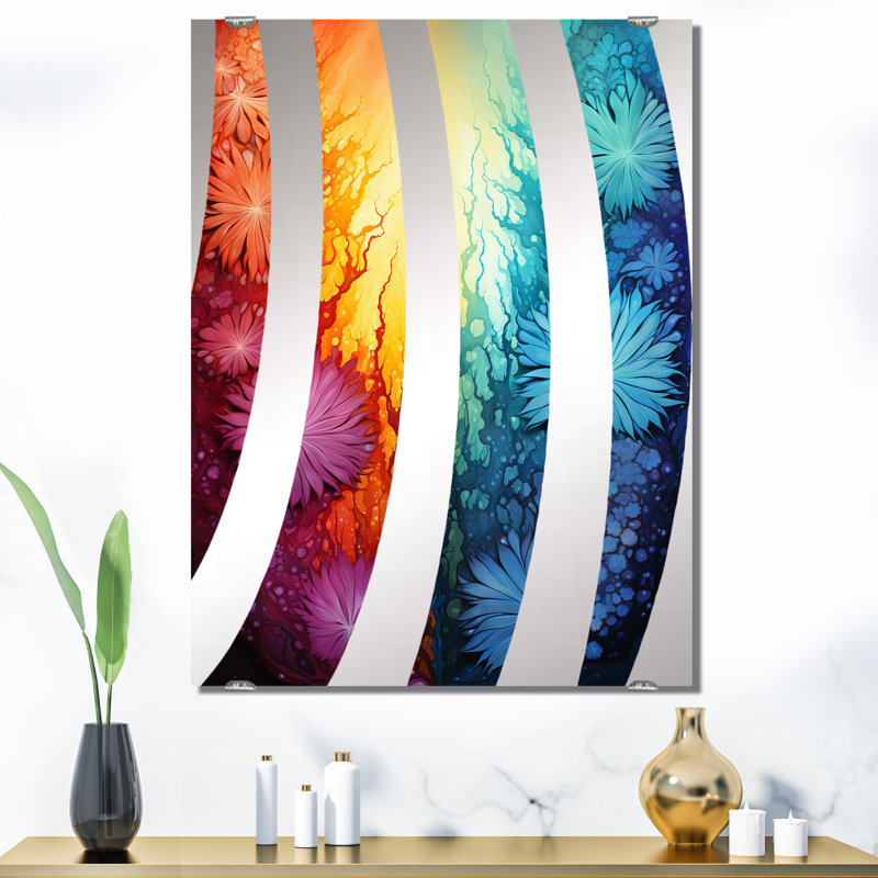 Grand miroir mural Quan - Abstract Botanicals MIR137289, 40 po x 30 po