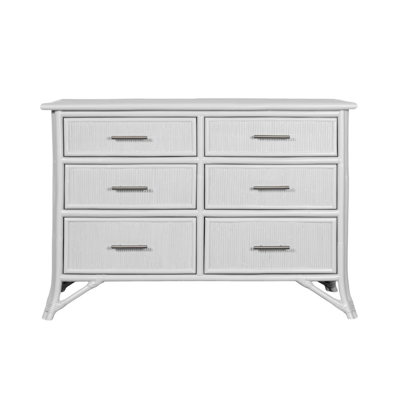 Bermuda 6 - Drawer Dresser, White