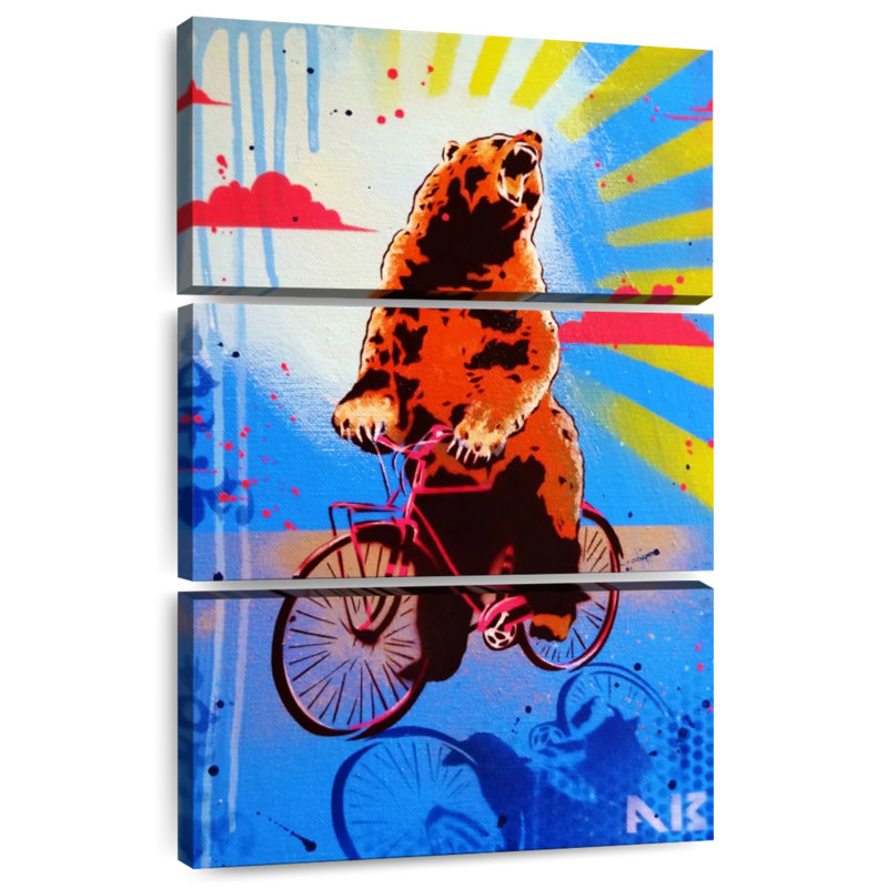 Senne Bear Back Ride, 65" H x 42" W