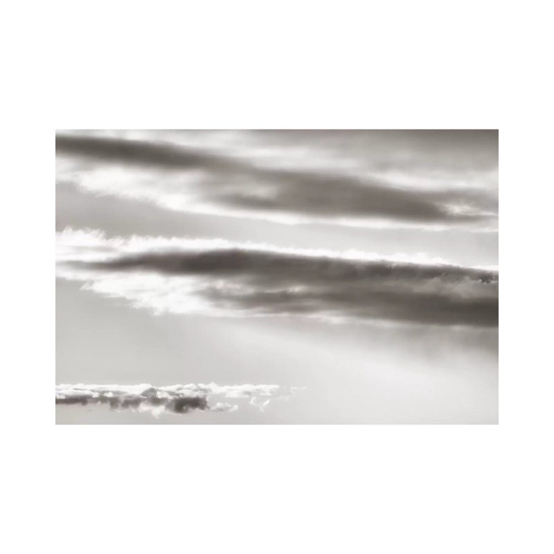 Black and White Cloud Formation 1 Piece Wrapped Canvas Wall Art, 101.6 cm H x 66.04 cm W x 3.175 cm D