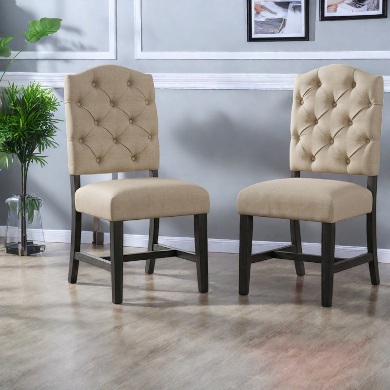 Chaises de salle à manger en mousse Comfort, pieds en bois massif espresso, style rétro pour la salle à manger