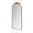 58"x24" Arched Full Body Mirror with Vintage Ornate Carved Applique on Top, Hanging Wall Mounted Mirror-533295989