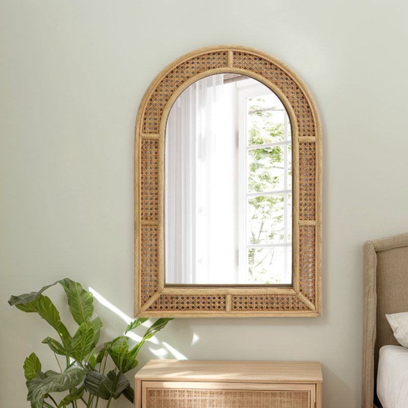Miroir en osier / rotin Brooklen