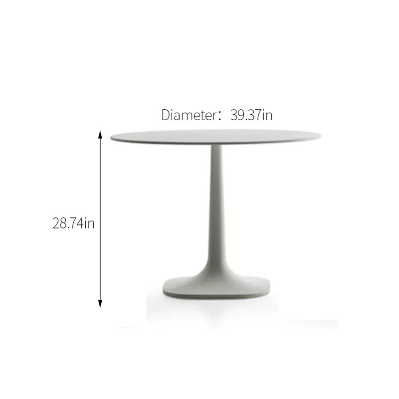 Table de salle à manger Niommi, Blanc