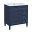 Meuble-lavabo avec lavabo en céramique Roze, 3 tiroirs, bois bleu 30 po Roze-124811896