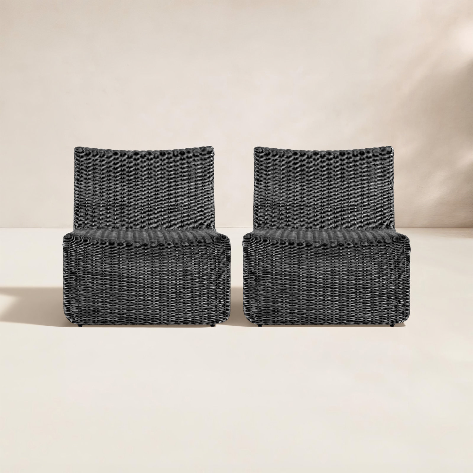 Cape Patio Lounge Chair,  Vintage Coal Wicker
