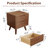 Modern Solid Wood 2-Drawer Nightstand, Bedroom Storage Unit-1256923944-1256923946