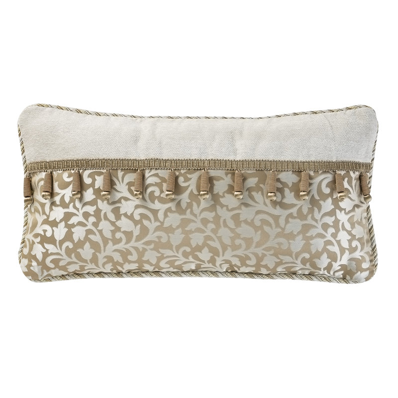 SIGNATURE Tassels Reversible Throw Pillow, Ivory/Brown