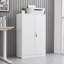 Armoire de rangement pliante en métal blanc