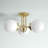 Courville Glass Semi Flush Mount