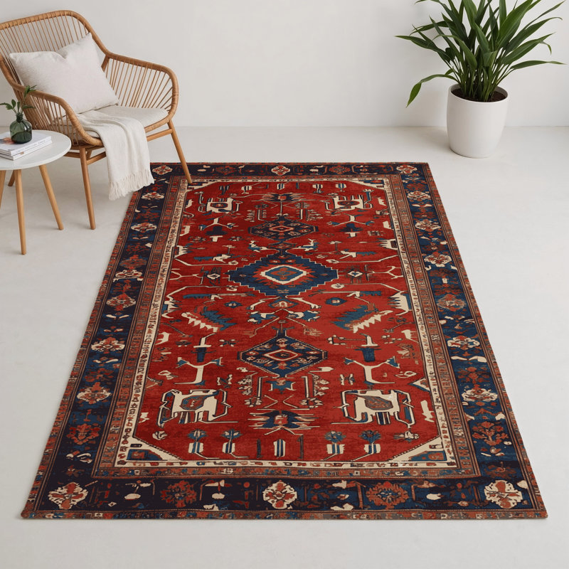 Tapis turc intérieur et extérieur brun, Rectangulaire 3 pi x 5 pi