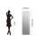 Wall Mounted Full Length LED Mirror with 3 Color Lighting Dimmable Shatterproof 5mm Copper Free Silver Glass Plug In or Hardwired-655563666