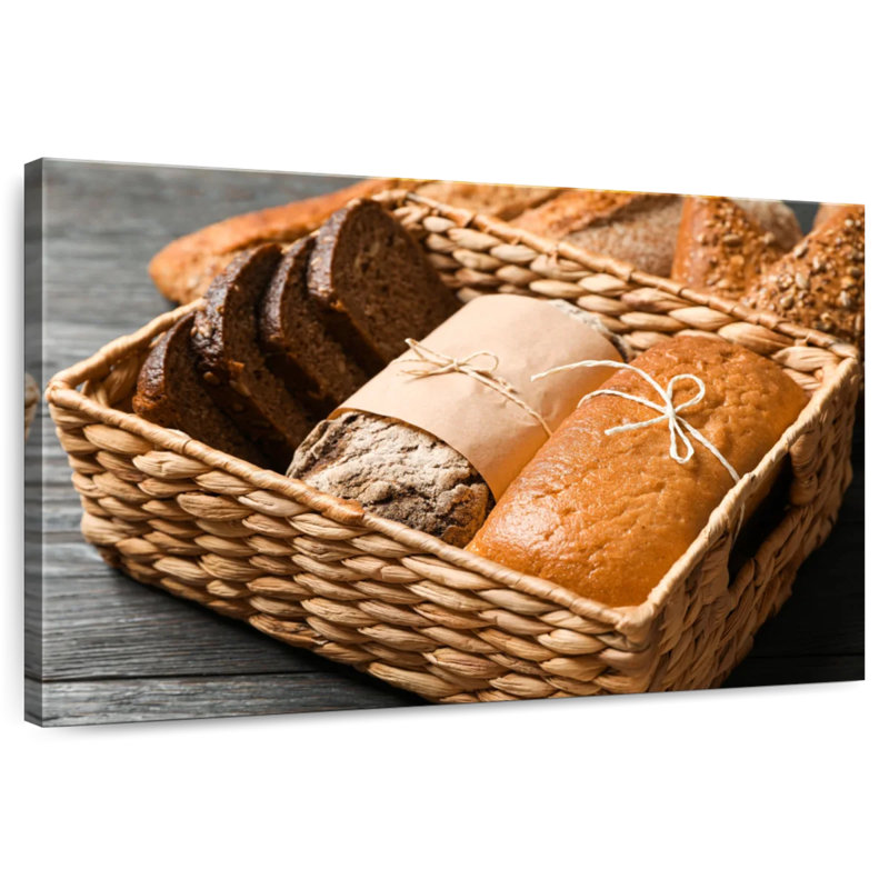 Yarlin Bread Gift Basket, 8" H x 12" W