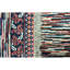 Hand-Knotted High-Quality Rust and Blue Area Rug