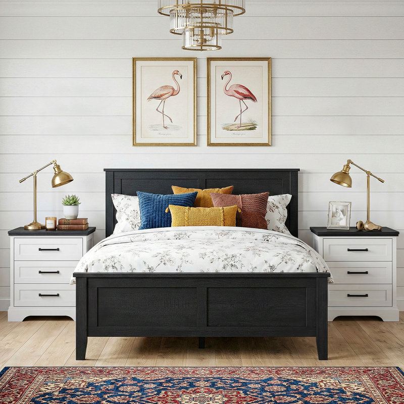 3 Drawer Nightstands With Storage For Bedroom, Rustic White Bedside Tables Set Of 2 With Charging Station, White Farmhouse End Table For Living Room
