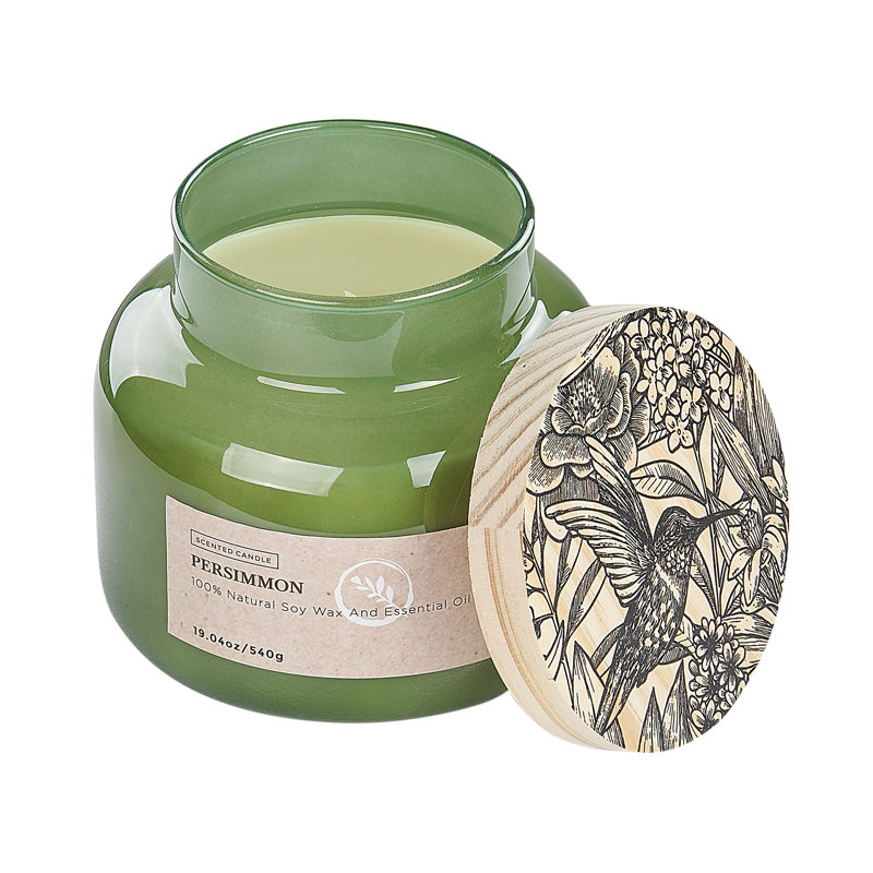 Scented Jar Candle, Fruity, Green