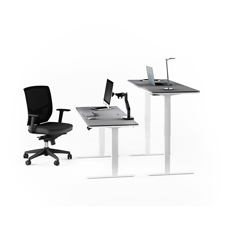 Centro Height Adjustable Computer Desk, 24.75" H x 60" W x 24" D