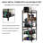 Heavy-duty 3D printer storage rack with T-shaped consumable support