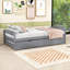 Lit plateforme simple avec lit gigogne simple-897342751