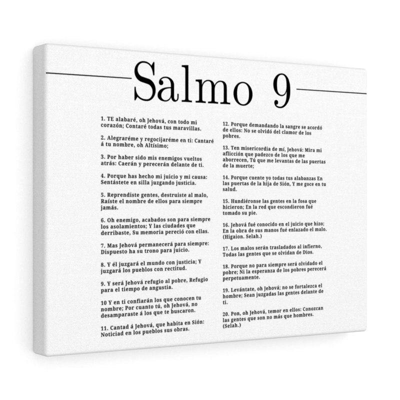 Salmo 9, empreinte de l'article sur le cristal dans la liste noire, H 18 po x l 24 po x P 1,25 po