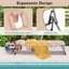 Chaise longue pliante avec coussin pour l'extérieur