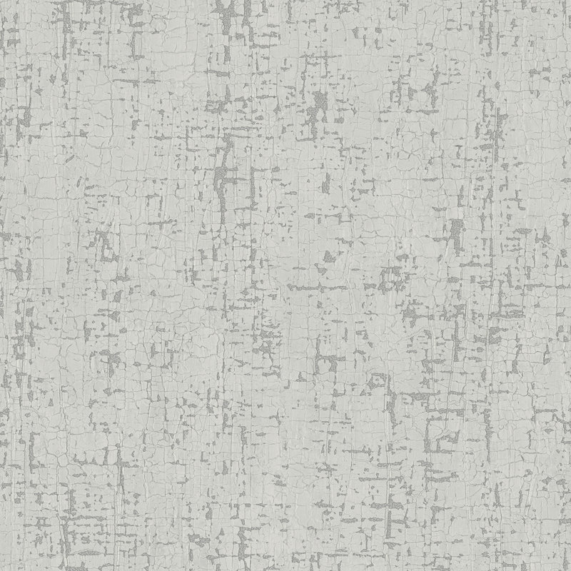 Mostyn Natural Fx 2 Bark Design Wallpaper Roll, Silver